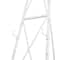 64" White Metal Adjustable Minimalist Floor Easel with Chain Support